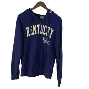 Unisex Stadium University of Kentucky Embroidered Full Zip Hoodie Medium